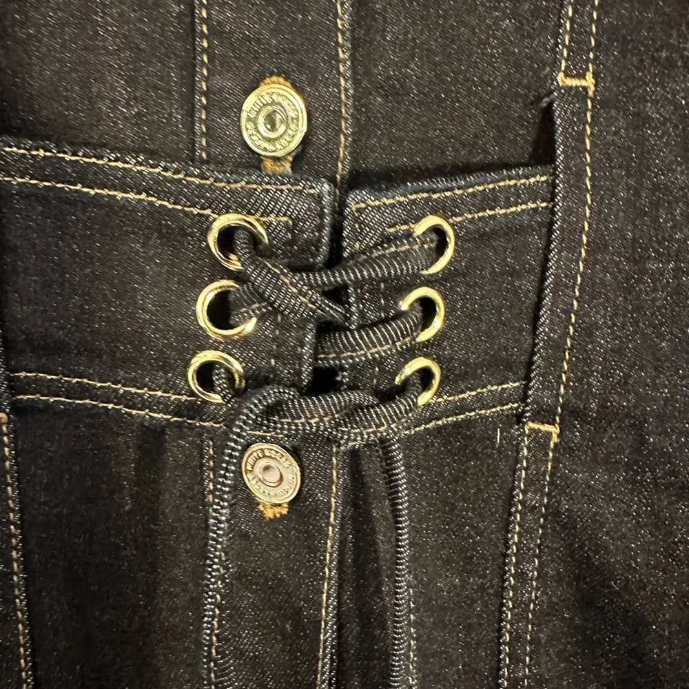 White House Black Market Dark Denim Dress - Picture 4 of 8